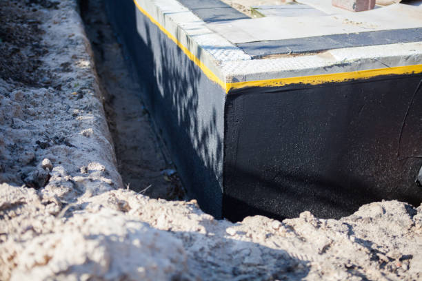 Residential Exterior Waterproofing installation at a Brinkhaven, OH home by SJ Waterproofing Pros